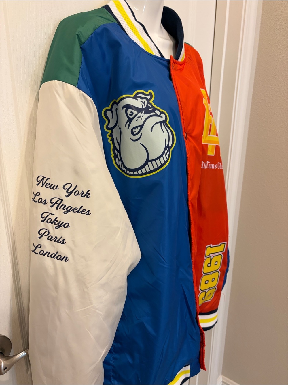 Reason NY Multicolor Varsity Bomber Jacket XXL - Picture 3 of 8